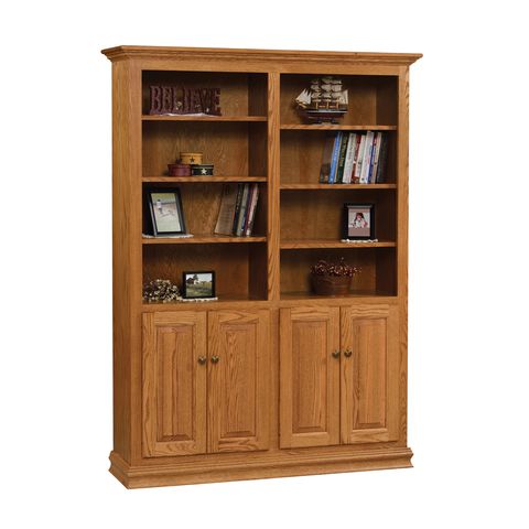 Traditional 48" Bookcase w/Door