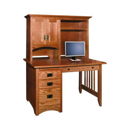 Mission Regular Desk & Hutch - 52x30