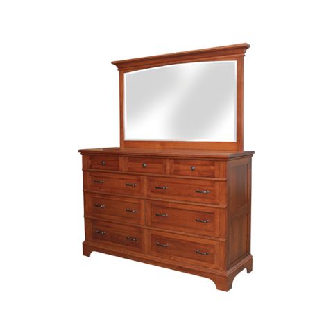 Plymouth 6" Cutout Base Dresser & Mirror