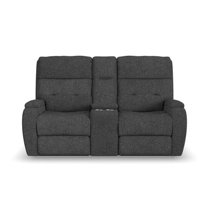 Strait Reclining Loveseat w/Console