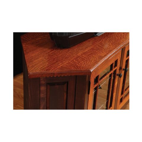 Bunker Hill 55" Corner TV Stand - 2 Tone