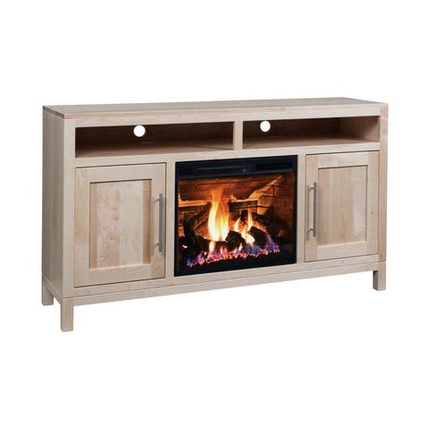 Vienna 60" TV Stand w/Fireplace