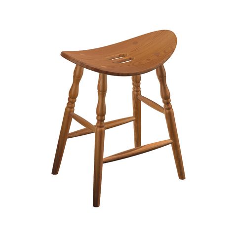 Stationary Saddle Bar Stool