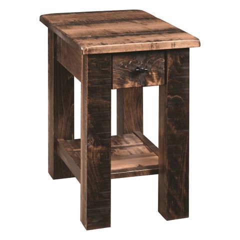 Barn Floor Mission Chair Side Table