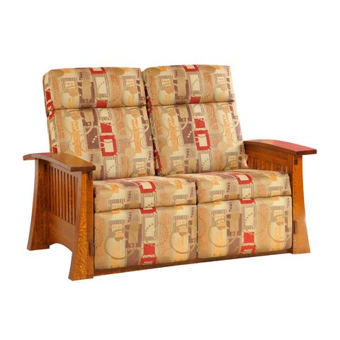 Craftsman Mission Wallhugger Loveseat Recliner