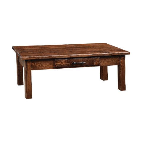 Hand Hewn Coffee Table w/o Shelf