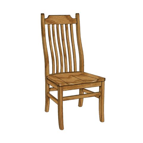 Mission 6-Slat Side Chair