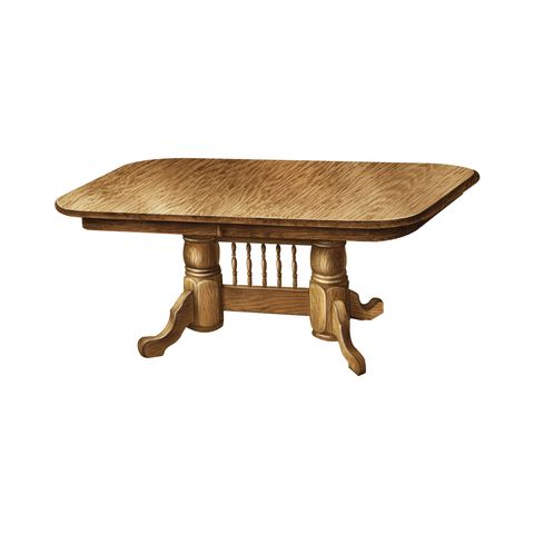 Adams Double Pedestal Table