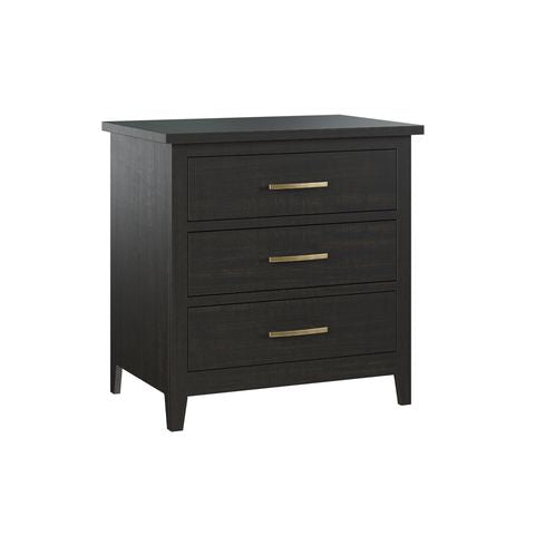 Lakeside 3 Drawer Nightstand - Wide