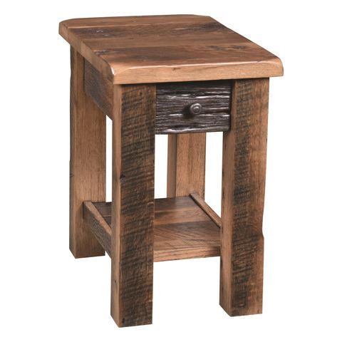 Reclaimed Post Mission Chair Side Table