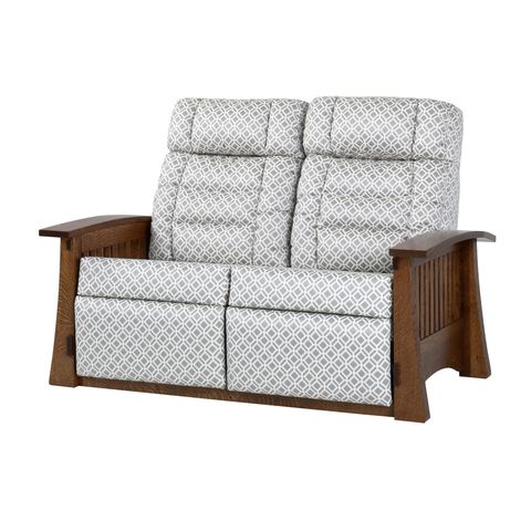 Craftsman Mission Wallhugger Loveseat Recliner