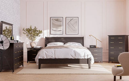 Lakeside Bed w/Storage Footboard