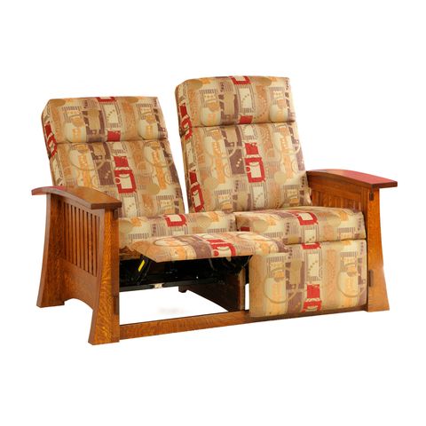 Craftsman Mission Wallhugger Loveseat Recliner