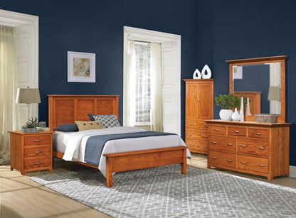 Shaker Low Dresser &amp; Mirror