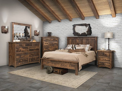 Barn Floor Mission High Dresser &amp; Mirror