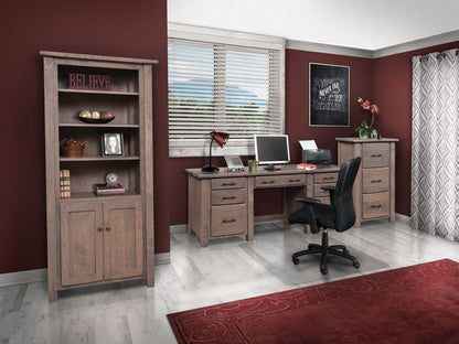 Barn Floor Bookcase w/Doors