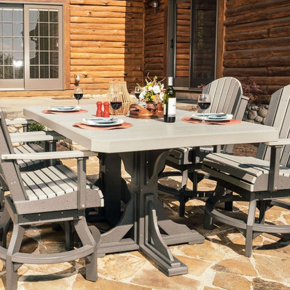 5pc Poly Adirondack Dining Table Set