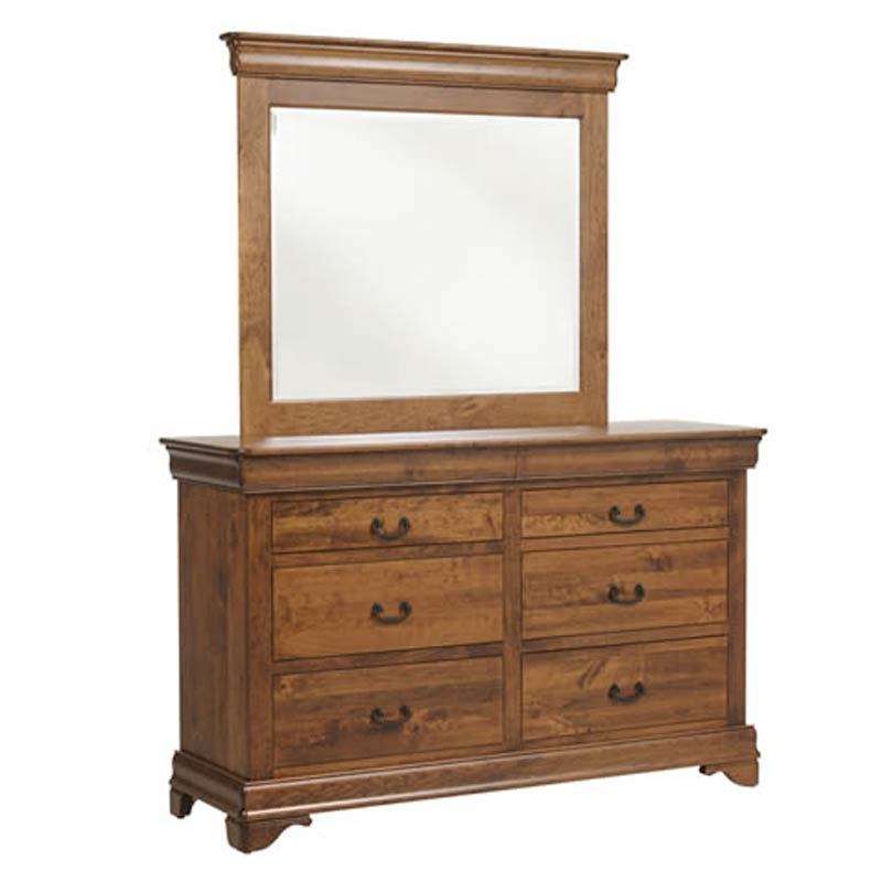 Versailles Low Dresser &amp; Mirror